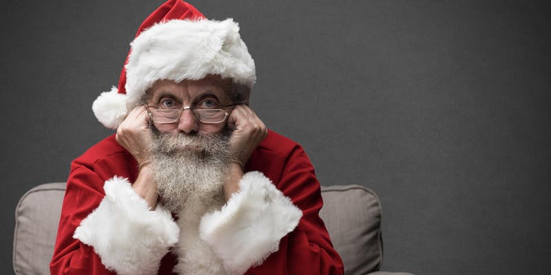 père noël triste